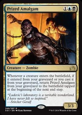 Amazon Com Magic The Gathering Prized Amalgam 249 297 Shadows Over Innistrad Foil Toys Games