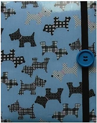 Pale Blue Scottie Dogs Print Kobo Case - Fits Kobo Aura H20 (Edition 2)