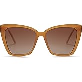 SOJOS Trendy Polarized Sunglasses For Women Retro Womens Oversized Square Cat Eye Sun Glasses UV Protection SJ2206
