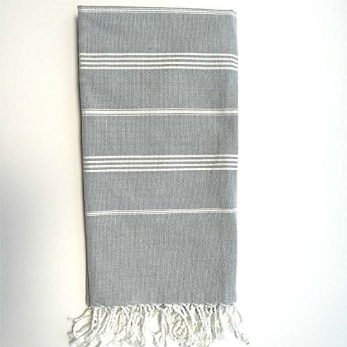 Gray Peshtemal, Fouta Bath/Beach Towel, Ethically Sourced, Fair Trade