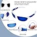 poshei Polarized Sport Mens Sunglasses for Baseball Fishing Golf Running Cycling, P07 Fashion Women Sunglasses and Men Sunglasses with Tr90 Unbreakable Superlight Frame (White&Blue)