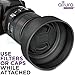 58MM Altura Photo Collapsible Rubber Lens Hood for Camera Lens with 58MM Filter Thread
