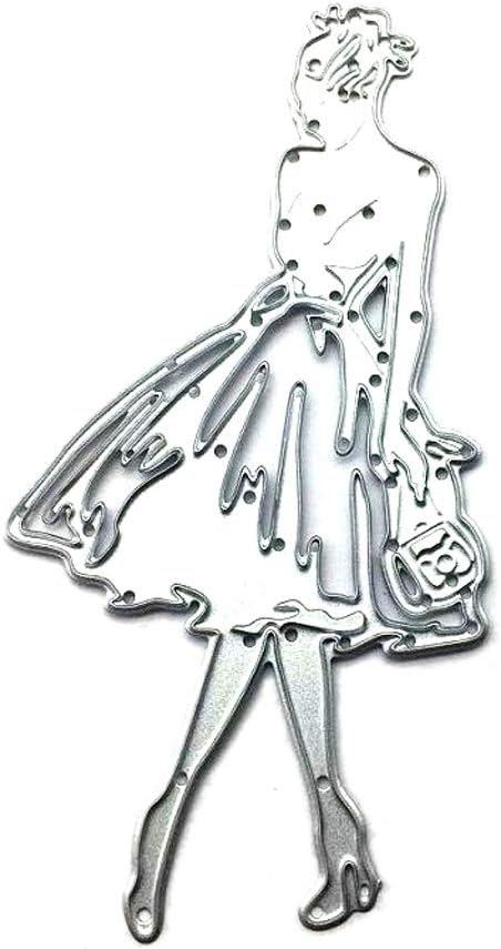WQIY Catwalk Girl Metal Cutting Dies Die Cuts for Card Making Die Cuts Die Cut Dies Cutting Dies Die Cuts for Card Making on Clearance Card Making Card Making Supplies11