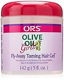 Organic Root Stimulator Olive Oil Girls Fly Away Taming Hair Gel, 5 Ounce