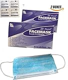100 PCS- (3-PLY) Premium Disposable Earloop Face Masks - Medical Grade- Surgical, Dental, Allergy, Cold , Flu Germ, Anti- Dust, Airplane Travel