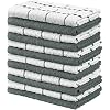 Utopia Towels Kitchen Towels, Pack of 12, 15 x 25 Inches, 100% Ring Spun Cotton Super Soft and Absorbent Grey Dish…