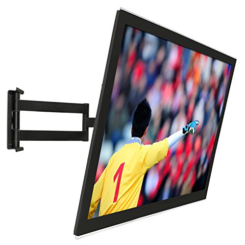 Mount-It! TV Wall Mount Bracket Full Motion for 30 32 35 37 40 45 52 Inch Screen LCD/LED/Plasma 4K Flat Screens, VESA 75x75 to 400x400, 100 Lb Weight Capacity, Black (MI-411L)