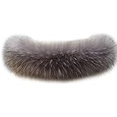 Tngan Faux Fur Collar Scarf Hood Trim Neck Warmer for Winter Coat Jacket Parka