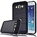 Galaxy J5 Case, Kmall 2in1 [Metal Brushed Texture] Impact Resistant Heavy Duty Hybrid Dual Layer Full-Body Shockproof Protective Cover Skin Shell For Samsung Galaxy J5 SM-J500H J500M [Black]
