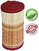 WEEKEND SALE - SouvNear Multipurpose Straw Floor Mat - Eco-Friendly Folding Extra Long and Wide - 3 x 6 Feet - Red-White-Green