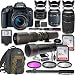 Canon EOS Rebel T7i DSLR Camera with 18-55mm Lens Bundle + Canon EF 75-300mm III Lens, Canon 50mm f/1.8, 500mm Lens & 650-1300mm Lens + Canon Backpack + 64GB Memory + Monopod + Professional Bundle primary