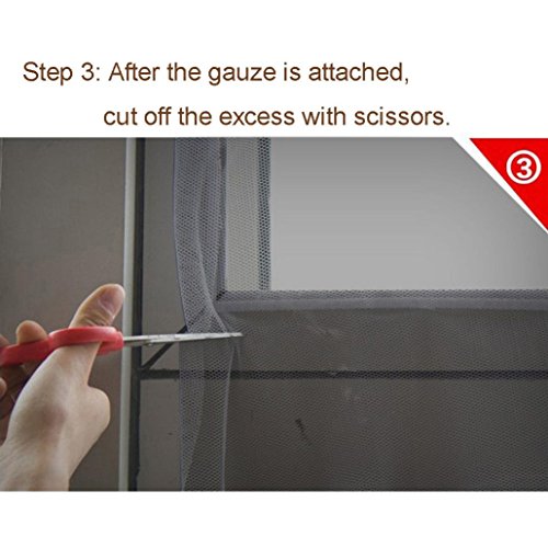 image for Fheaven (TM) Insect Fly Non-toxic Indoor Door Window Netting Screen Cu