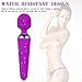 Electric Wand Massager, Women Cordless Waterproof Handheld Personal Massger with 12 Powerful Pattern, MELO Rechargeable Lightweight Therapeutic Body Magic Massager for Muscle Aches and Sports Recovery