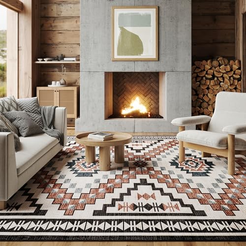 nuLOOM Splashguard Calli Beige/Ivory, 2' x 3', Tribal, Soft and Cozy, High Traf…