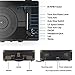 Vinyl Record Player – Vintage Suitcase Turntable 3 Speed for 7〞10〞12〞 LP Bluetooth 2 Stereo Speakers 9V 1.5A DC in Standard RCA Headphone Outputs,Black (Black)thumb 1
