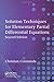 Solution Techniques for Elementary Partial Differential Equations, Second Edition