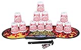 Speed Stacks Competitor - White Flame w/ Black Flame Mat