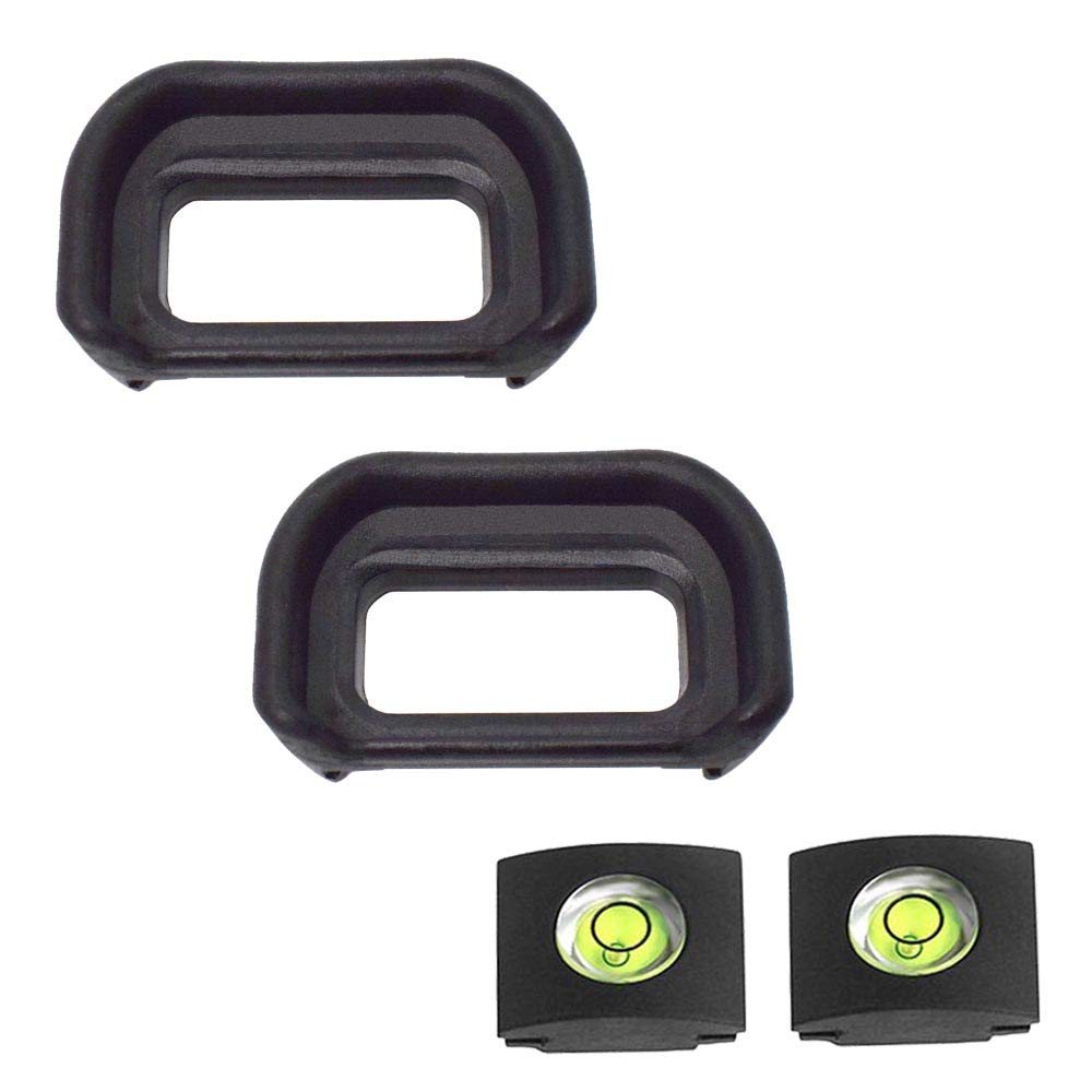 Eyepiece Eyecup Viewfinder Eye Cup for Sony Alpha A6600 A6500 A6400 Camera for viewfinder (2-Pack),ULBTER FDA-EP17 Eyepiece Eye Cup with Hot Shoe Cover (FDA-EP17)