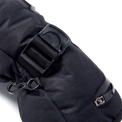 Ranoff Electric Heated Gloves Heat Insulated Thermal Adjustable Temperature Hand Warm Heating Warm Gloves Three-Speed Thermostat (Black)