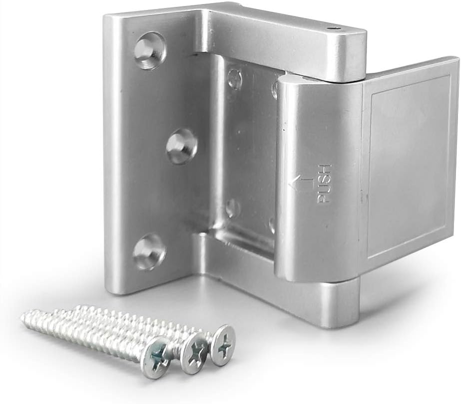 Alamic Door Lock Reinforcer Privacy Door Latch for Inward
