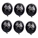 20pcs Latex Balloons for 50th Birthday Anniversary Party Decoration - Number 50 (Gold & Black)