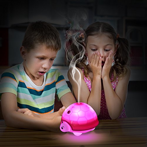 USB Humidifier, YIHunion 160ml Cool Mist Essential Oil Diffuser Air Purifier Humidifier with 7 Color Changing LED Lamps and Waterless Auto Shut-off Function for Bedroom home(Pink)