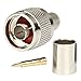 N Connectos Male Crimp Connector 50 ohm for LMR400 Belden 9913 RG8 Pack of 5 Piece