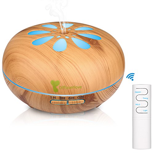 Diffuserlove diffuser 550ml ultrasonic remote control e…