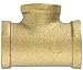 Anderson Metals - 38106-121208 38106 Red Brass Pipe Fitting, Reducing Tee, 3/4