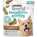 Purina Beneful IncrediBites Dental Minis Peanut Butter Flavor Dog Treats - (5) 7 oz. Pouches