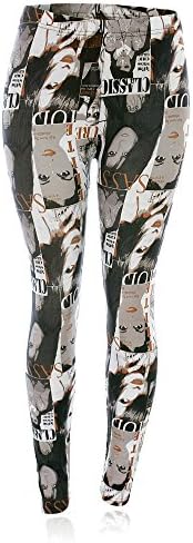 Women's Activewear Yoga Gym Workout Pants Casual Fashion Printed Leggings (L/XL, Picture01)