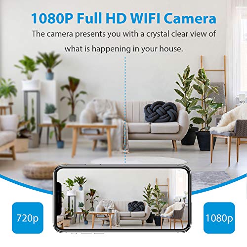 Indoor Security Camera, NGTeco Wireless Cameras for Home Security - 1080P WiFi Space Ball Cam IP Monitor for Baby/Pet/Nanny with Motion Detection, 2-Way Audio, Night Vision, Cloud /SD Storage