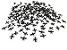 ALIMITOPIA 200pcs Fake Black Ant Realistic Imitation Bug for Halloween Prank Props (Ant,Black)