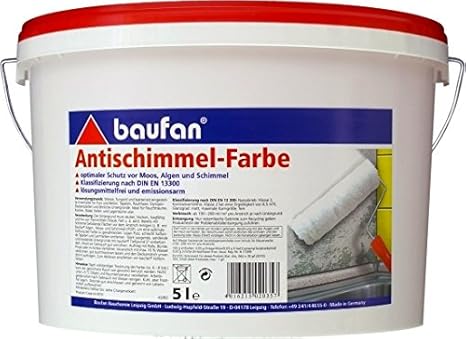Baufan Antischimmelfarbe Anti-Schimmelfarbe 5l