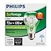 Philips 410480 EcoVantage 72-Watt (100-Watt Equivalent) A19 Clear Light Bulb, 2-Pack