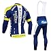 2014 Outdoor Sports Pro Team Men's Long Sleeve Fantini Thermal Cycling Jersey and Bib Pants Set