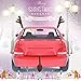 Verkstar Christmas Car Reindeer Antlers with Red Nose Decorations, Window Roof-Top and Grille Rudolph Reindeer Jingle Bell Auto Accessories
