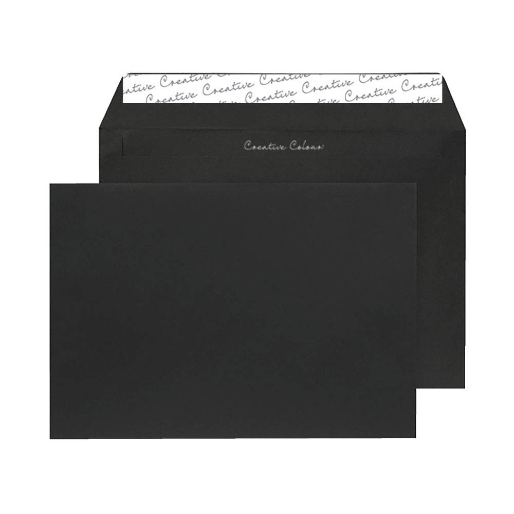 Blake C5 120gsm Peel and Seal Wallet Envelope - Black (Pack of 250)