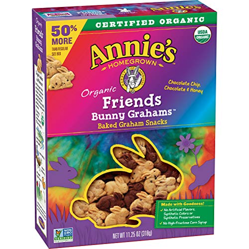 Annie's Organic Friends Bunny Grahams Chocolate Chip, Chocolate & Honey