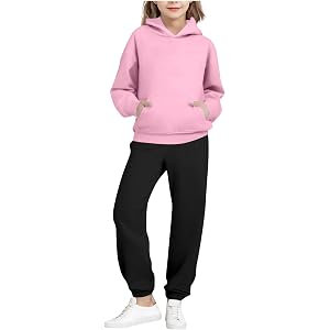Pullover Hoodie Sweatsuit for Kids Track Casual School Fashion Clothing | Kids Pullover Hoodie with Front Pocket and Sweatpan