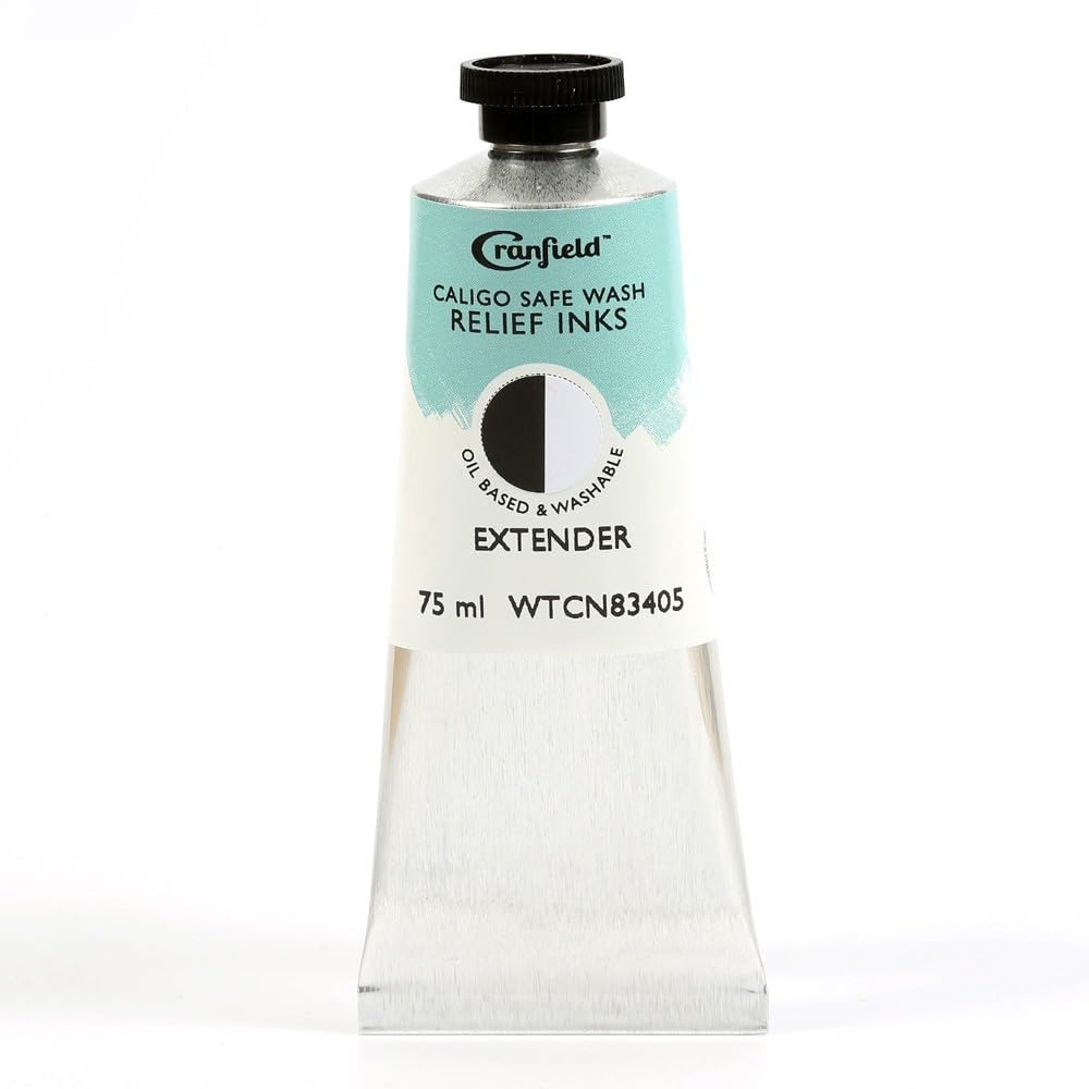 Cranfield Caligo, Safe Wash Relief Ink, 75ml Tube, Extender, WTCN83405
