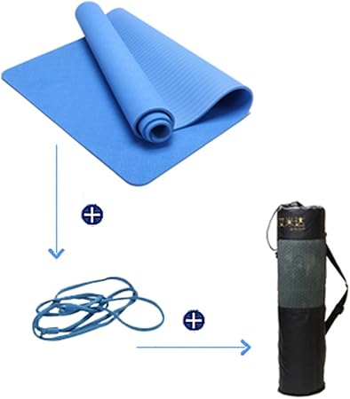 light blue yoga mat