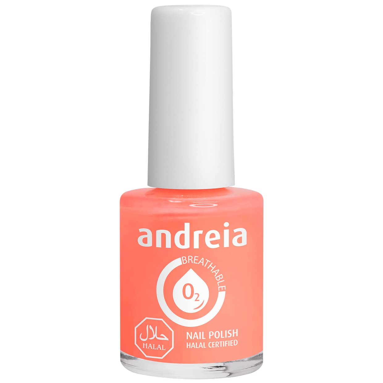 Andreia Halal Breathable Nail Polish Varnish - Water Permeable - B5 Coral - Shades of Orange | 10 ml — image 1