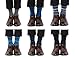 Mens Blue Dress Crew Socks Funky Argyle Stripe Patterned Designs 6 Pair, One Size