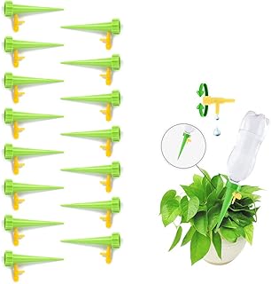 koitoy Automatisch Bewässerung 15 Stück Pflanzen Bewässerungssystem mit Einstellbar zur Blumen Topfpflanzen Passend für Wasserversorgung Während Ihrem Urlaub (Grün 15PCS)