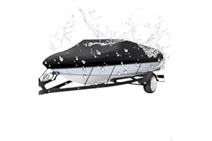 Boat Cover for Sea Ray 220 Sundeck 2007-2018, Water-Resistant Trailerable Boat Cover, All-Weather Protection Speedboat/Fishin