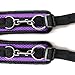 Bed Restraints Kit Under Bed Bondage Eye Mask Blindfolds Soft Wrist and Ankle Handcuffs with Restraint Straps Rope for Couples Sex（Purple）