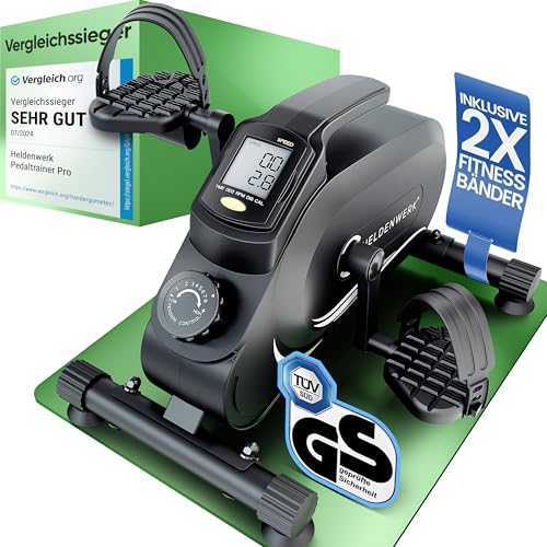 HELDENWERK® Pedaltrainer PRO Set TÜV/GS geprüft sehr leise & gelenkschonend