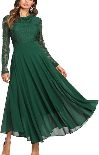 long sleeve maxi party dress