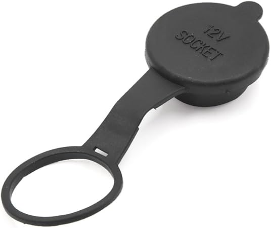 Amazon Uxcell タバコのライターソケット ブラック 車のシガーライターソケット 防水カバー キャップ 12v アウトレット 蓋 フィットネス 灰皿 シガーライター 車 バイク